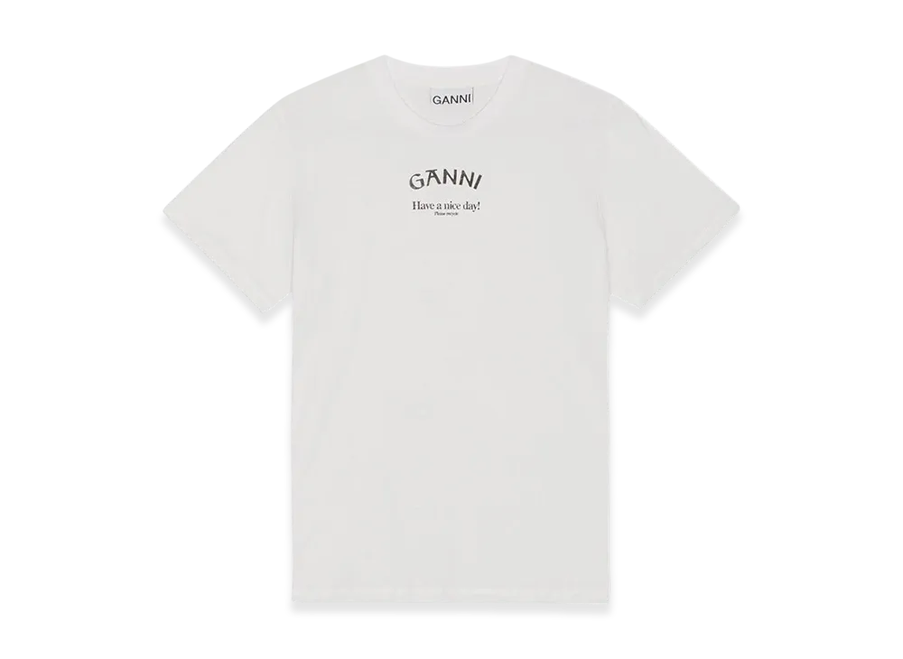 GANNI x Disney Daisy Duck White Printed T-Shirt 
