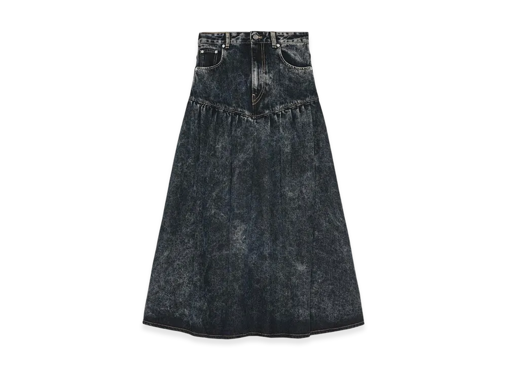GANNI Denim Skirt "Black Washed"