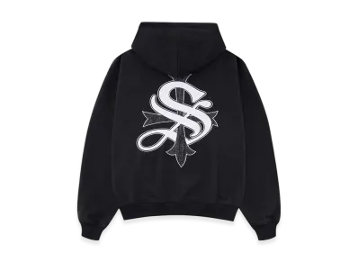 SUPPLIER Lightweight Cross Zip Hoodie "Black"