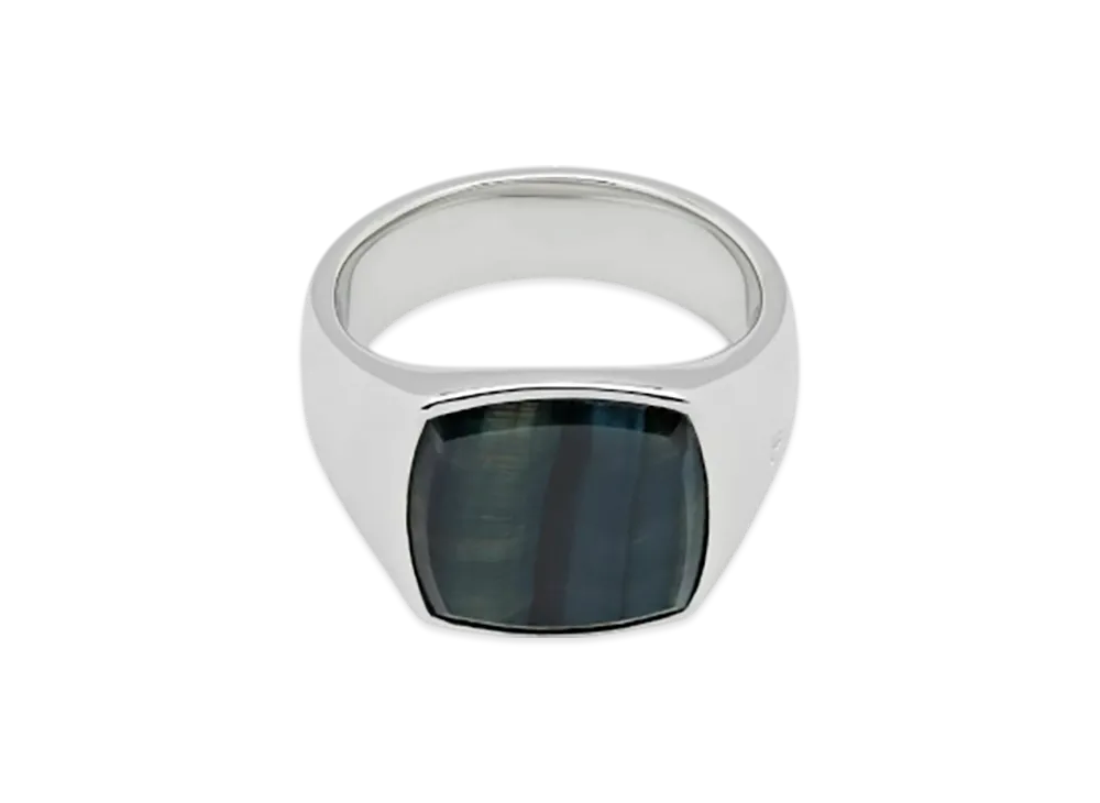 TOM WOOD Cushion Blue Hawk Eye "Silver"