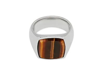 TOM WOOD Cushion Tiger Eye Men "Silver"