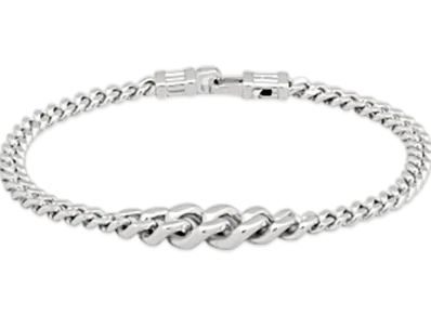 TOM WOOD Dean Bracelet "Silver"