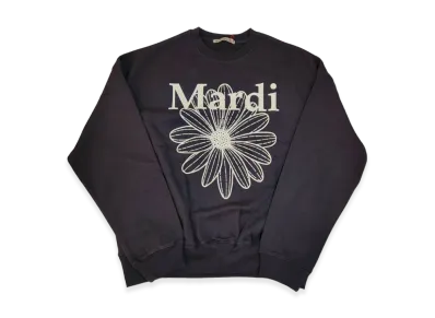 Mardi Mercredi Sweatshirt Flowermardi "Charcoal Ivory"