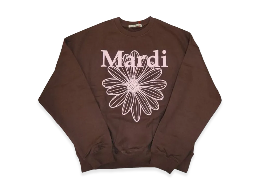 Mardi Mercredi Sweatshirt Flowermardi "Brown Palepink"