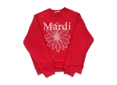 Mardi Mercredi Sweatshirt Flowermardi Needlework "Red Pink"