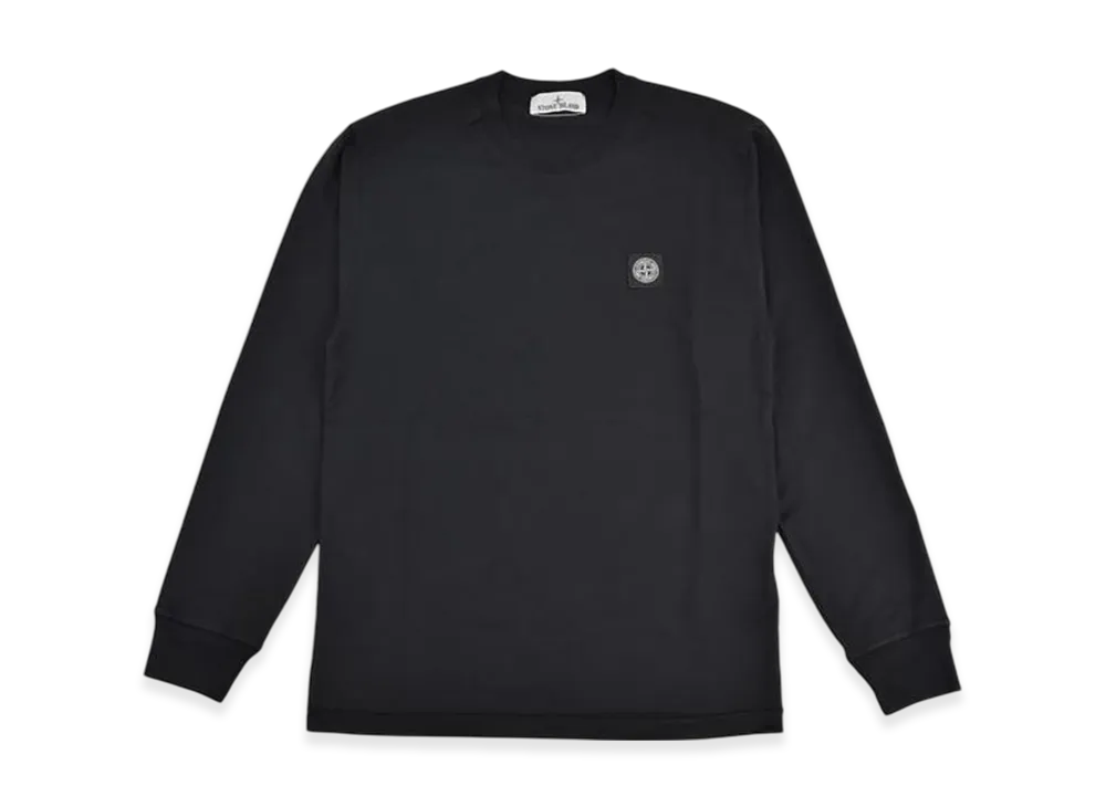 Stone Island 210028 60/2 COTTON JERSEY "Black"