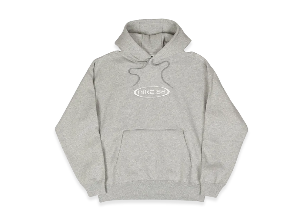 Nike SB Fleece Pullover Skate Hoodie "Grey Heather/White"