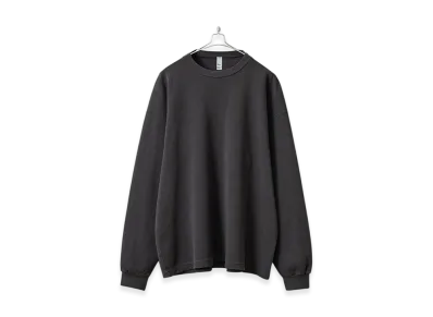 Los Angeles Apparel Long Sleeve Heavy Thermal Crew Neck T-Shirt Made in USA "Vintage Black"