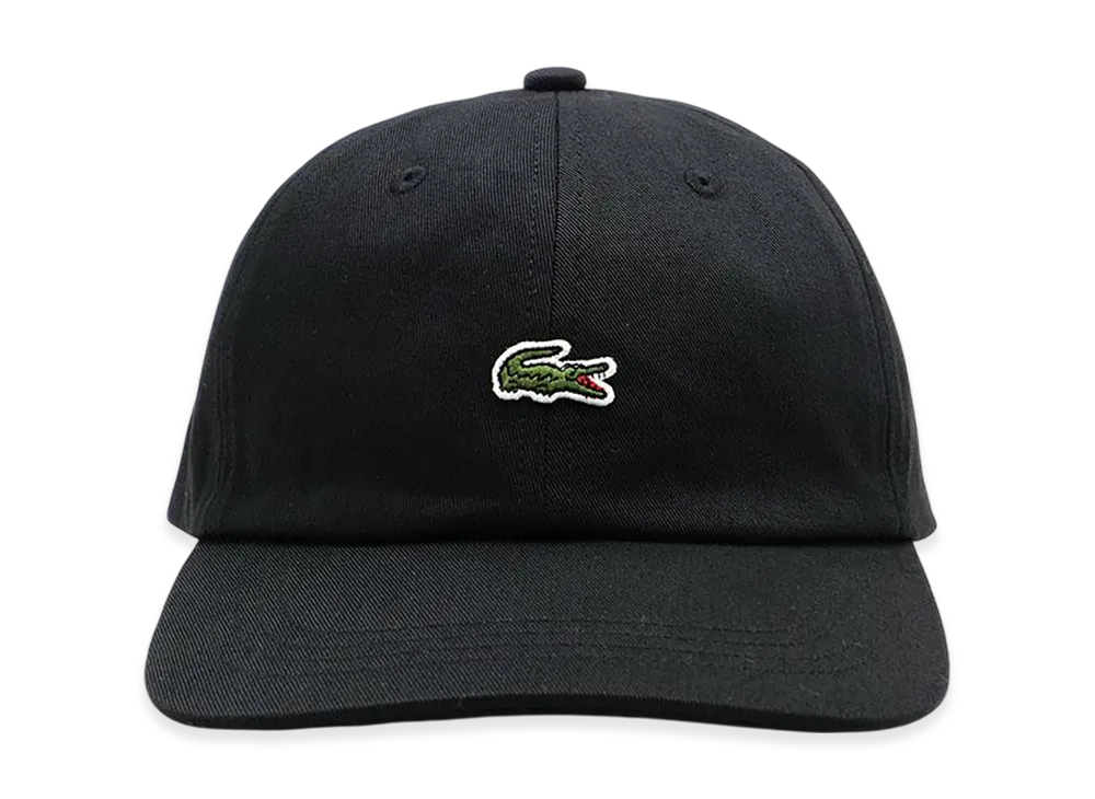 LACOSTE Front One-Point Crocodile Logo Cap "Black"