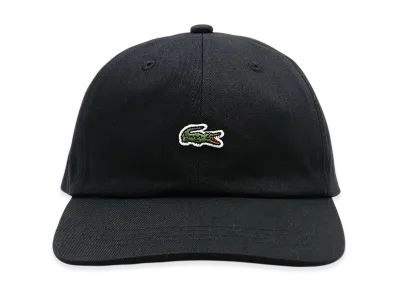 LACOSTE Front One-Point Crocodile Logo Cap "Black"