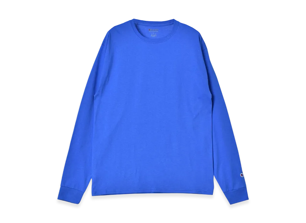 Champion Long Sleeve Blank Tee 5.2Oz "Royal Blue"