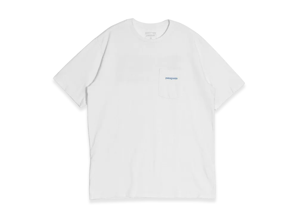 Patagonia Ms Boardshort Logo Pocket T-Shirt "White"
