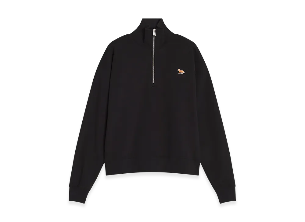 Maison Kitsune Baby Fox Half Zipped Sweatshirt "Black"