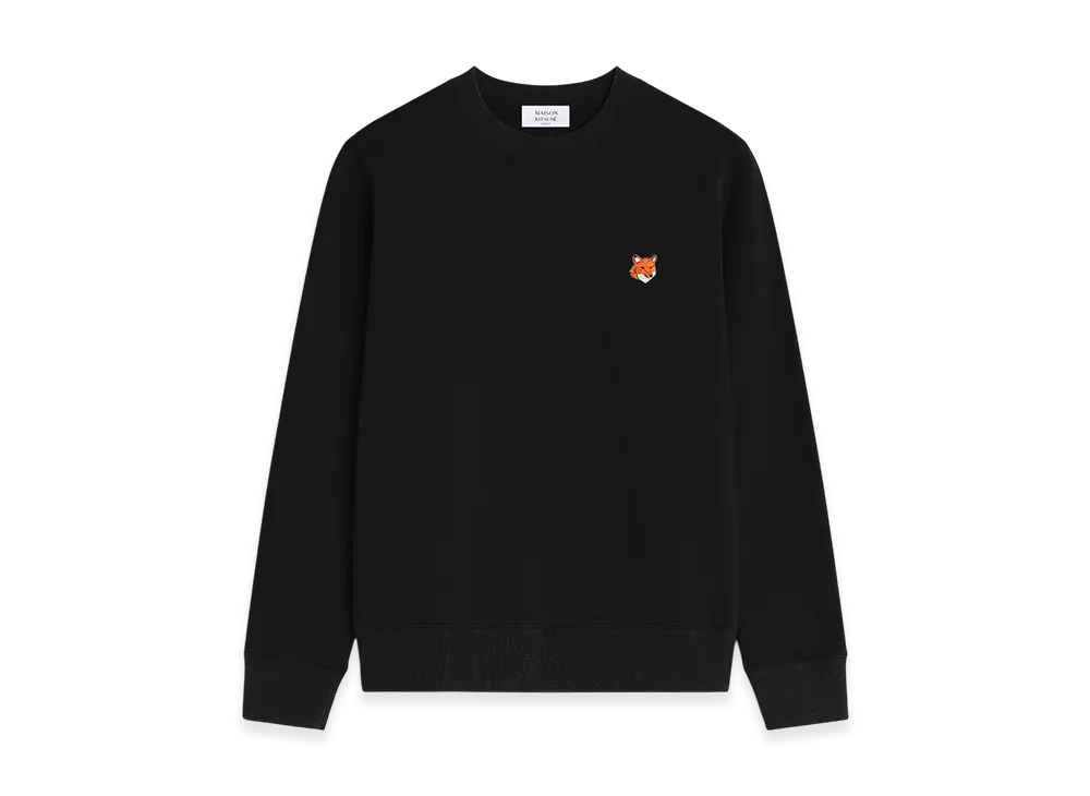 Maison Kitsune Fox Head Regular Sweatshirt "Black"