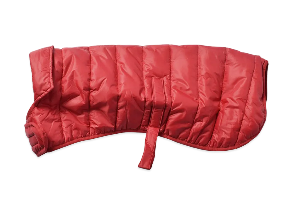 Barbour Baffled Quilted Dog Coat "Brick Red"