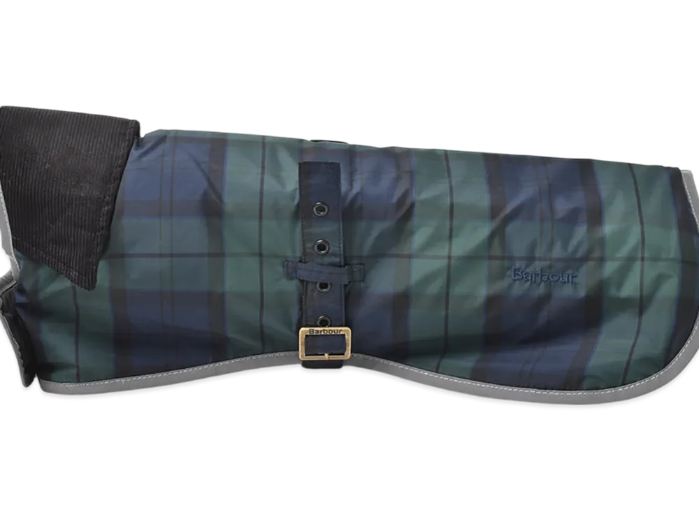 Barbour Weatherham Tartan Dog Coat "Navy"