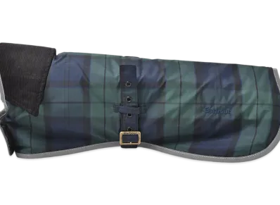 Barbour Weatherham Tartan Dog Coat "Navy"