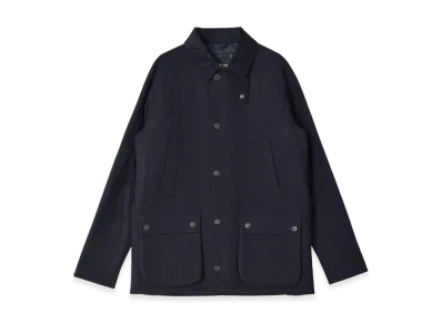 Barbour Bedale Wool Jacket "Navy/Green L"
