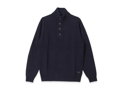 Barbour Essential Patch Half-Zip Sweater "Navy"