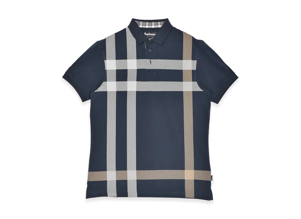 Barbour Brain Polo Shirt "Navy/Pine"