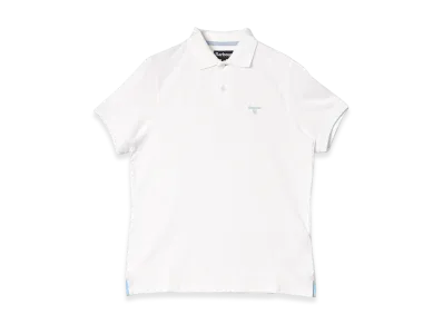 Barbour Lightweight Sports Polo Shirt "White"