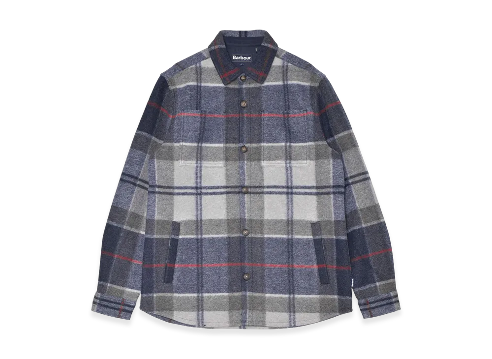 Barbour Chapter Tailored Check Overshirt "Blue Granite"