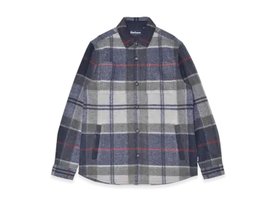 Barbour Chapter Tailored Check Overshirt "Blue Granite"