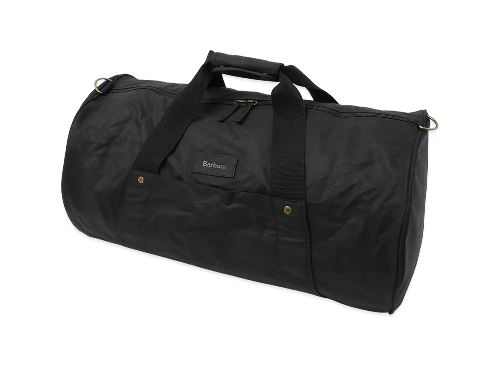 Barbour Explorer Wax Duffel Bag "Black"