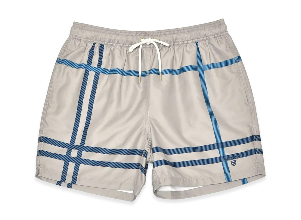 Barbour Twain Swim Shorts "Washed Stone"