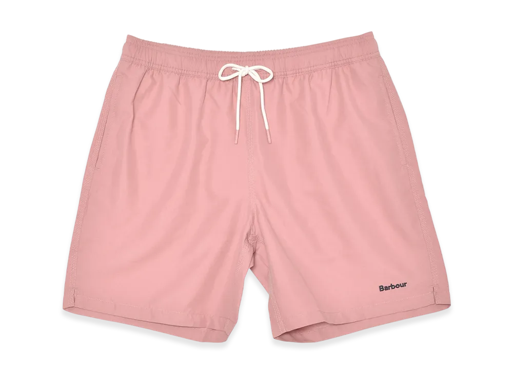 Barbour Staple Logo 7 Swim Shorts "Pink Clay"