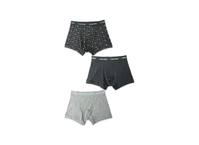 Calvin Klein 3Piece Cotton Stretch Boxer Briefs "Black/Black/Grey"