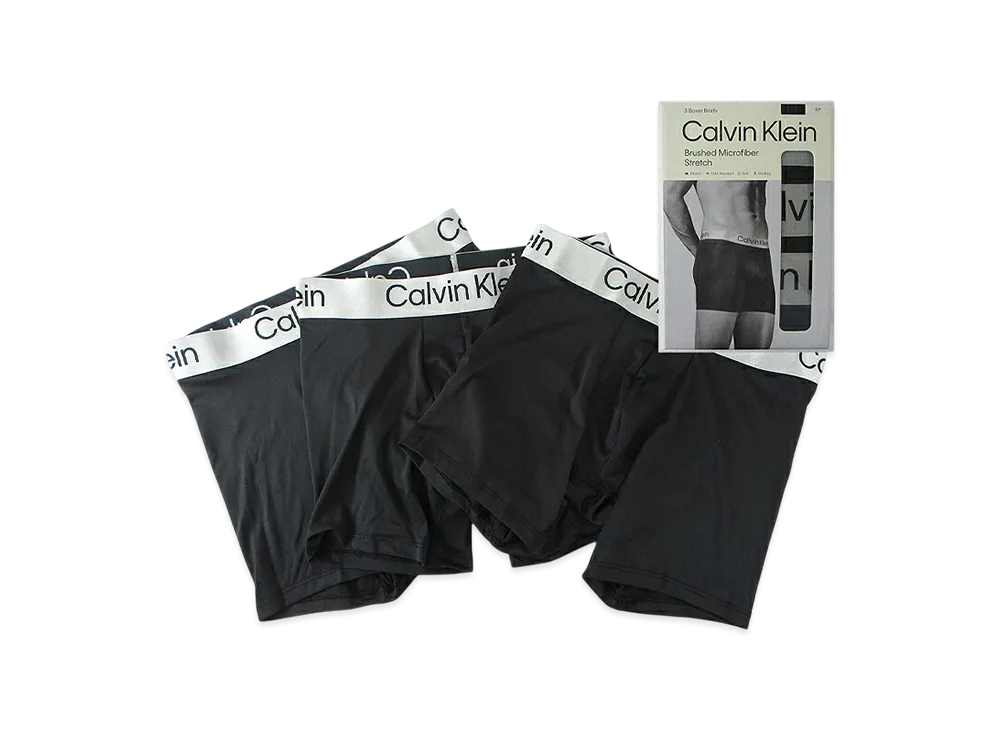 Calvin Klein 3Piece Stretch Boxer Briefs "Black"