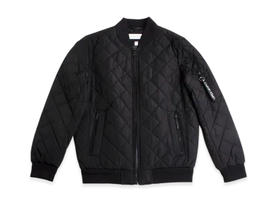 Calvin Klein Quilted Nylon Blouson Jacket Flight Jacket "Black"