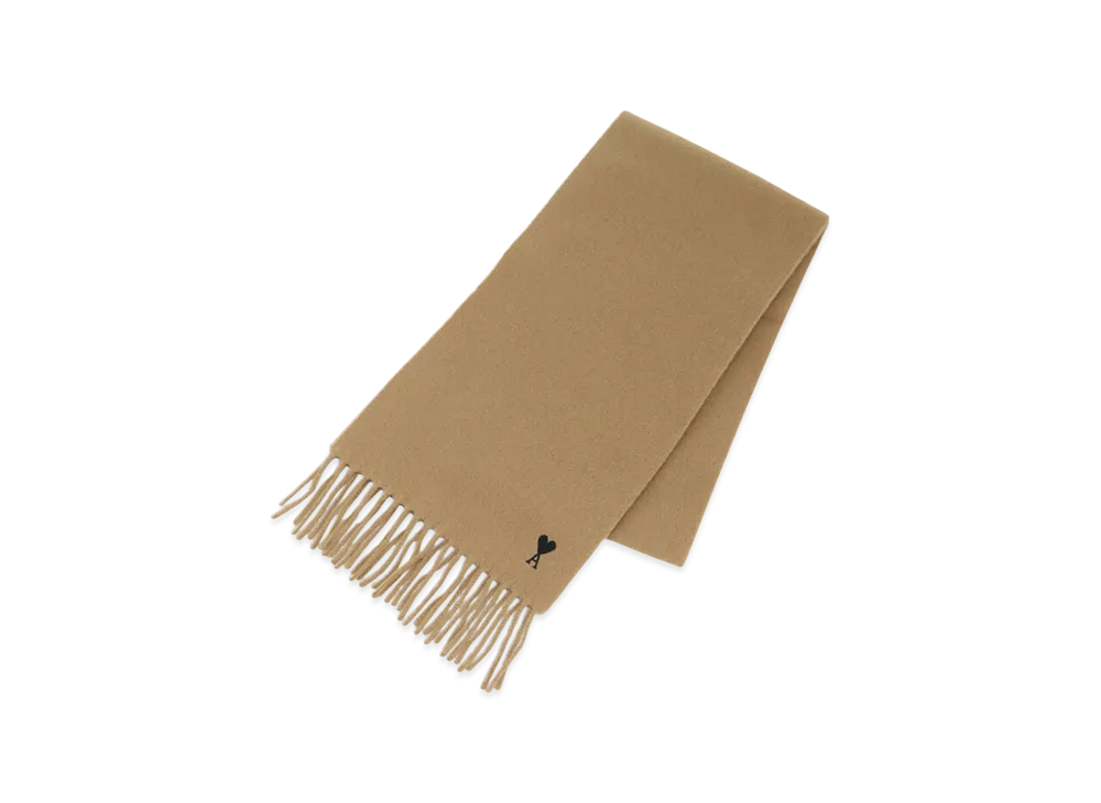 AMI PARIS Alexandre Mattiussi Alpaca Scarf "Camel"