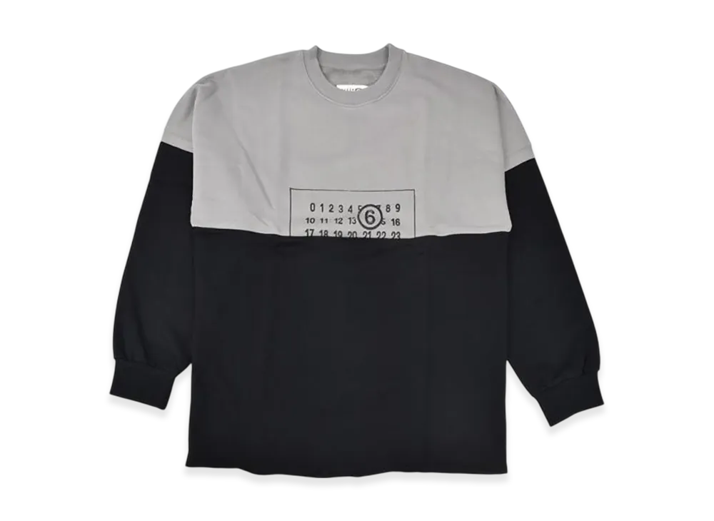 MM6 Maison Margiela Kids' Recut Sweatshirt "Black/Grey"