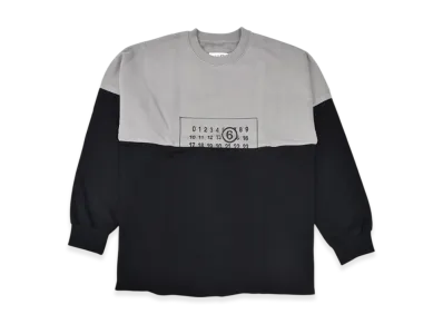 MM6 Maison Margiela Kids' Recut Sweatshirt "Black/Grey"