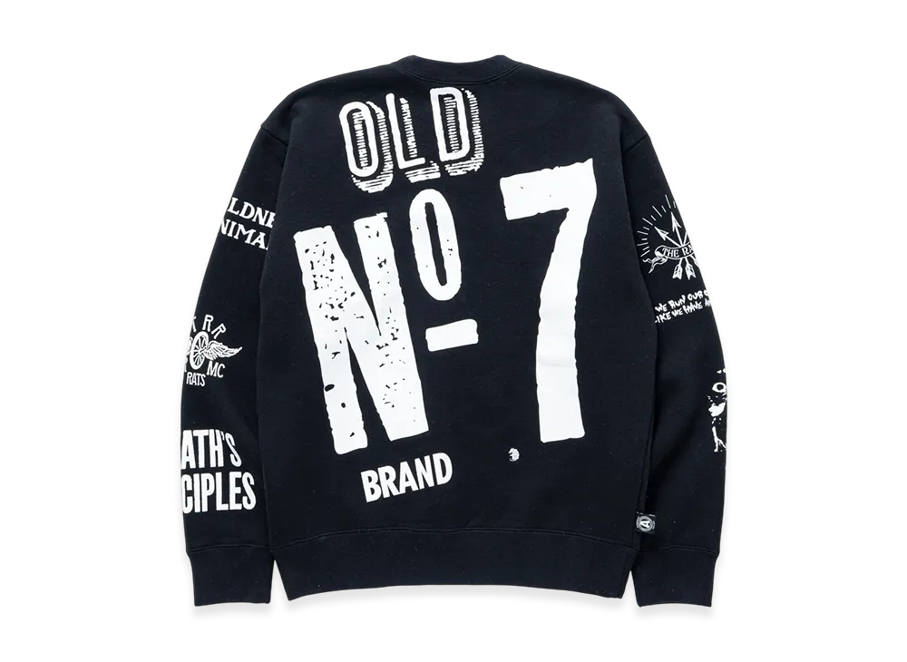 RATS Crazy Crew Neck Sweat "Black"