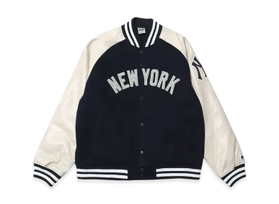 MLB Standard Logo Melton Jacket "Navy"