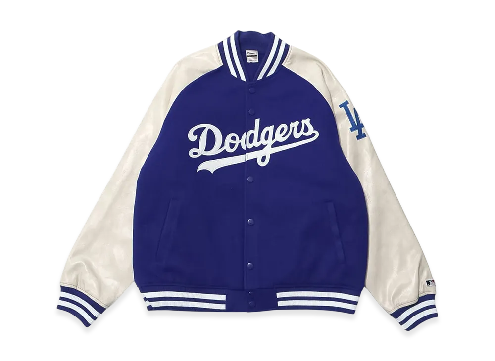 MLB Standard Logo Melton Jacket "Blue"