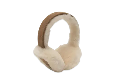 UGG Sheepskin Embroidery Earmuff "Brown"