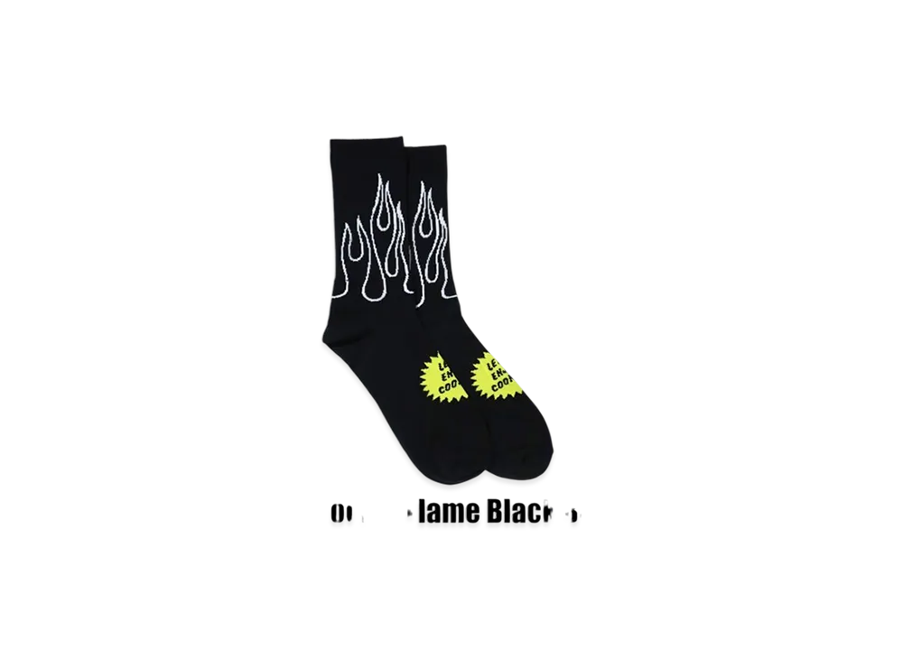 Cookman Socks "Flame Black"