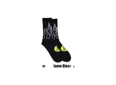Cookman Socks "Flame Black"