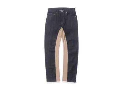 Kojima Jeans Honda Monkey Pants "Indigo/BeigeA"