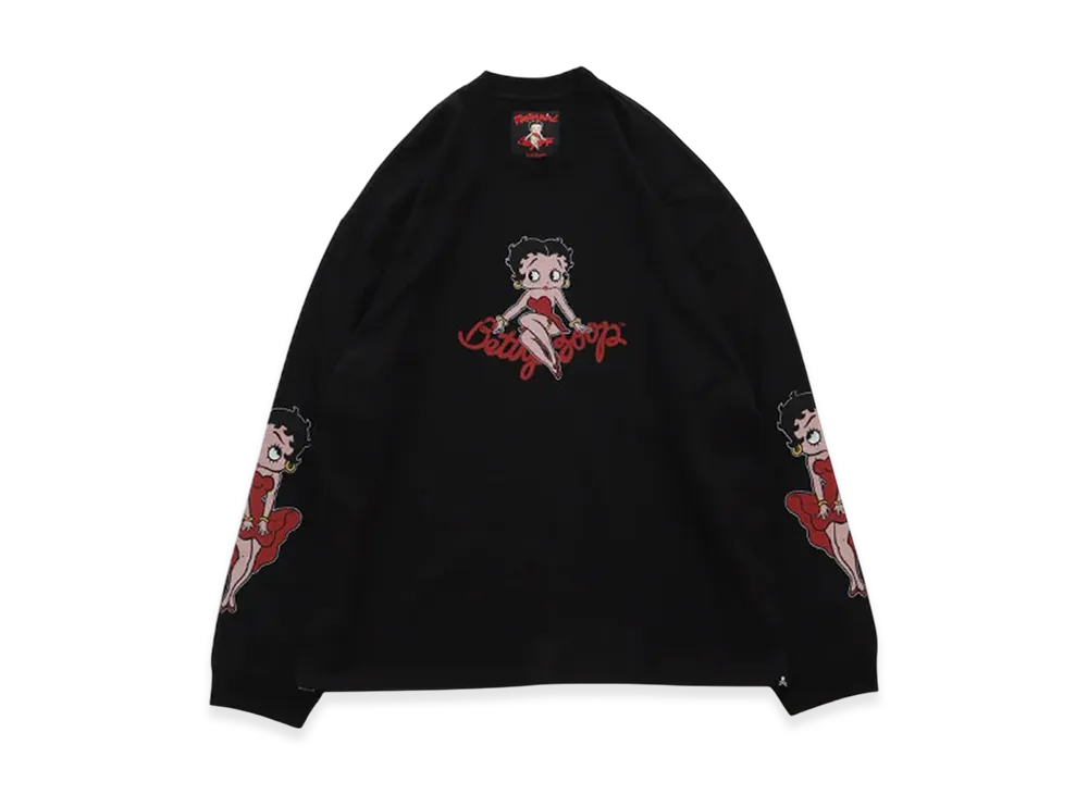 mastermind world x Betty Boop Bone Boxy Long Sleeve Tee "Multicolor"