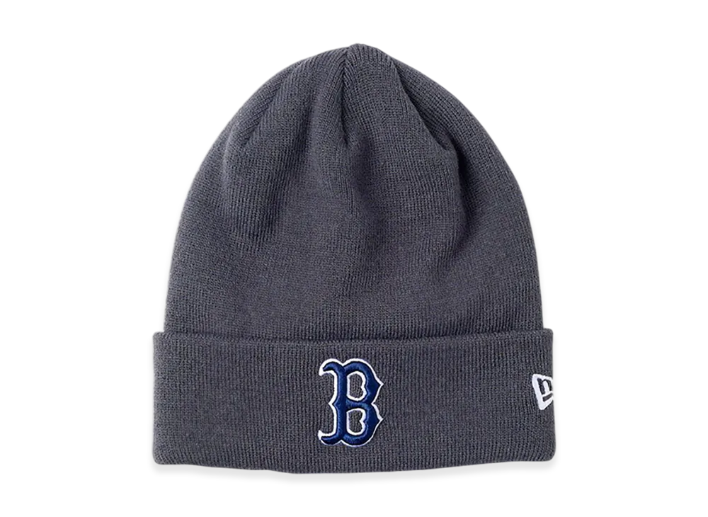 NEW ERA Basic Cuff Knit MLB Team Logo "B Charcoal"