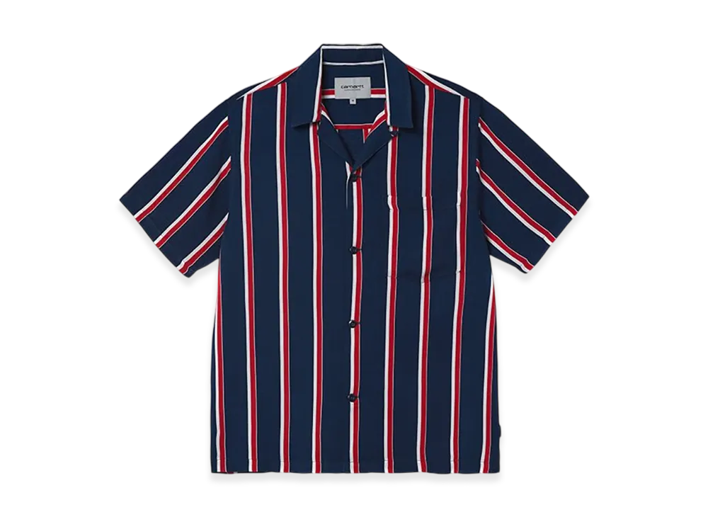 Carhartt WIP S/S Gelder Shirt "Gelder Stripe Mizar"