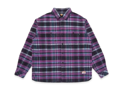 CHALLENGER Plaid Flannel Shirt "Purple"