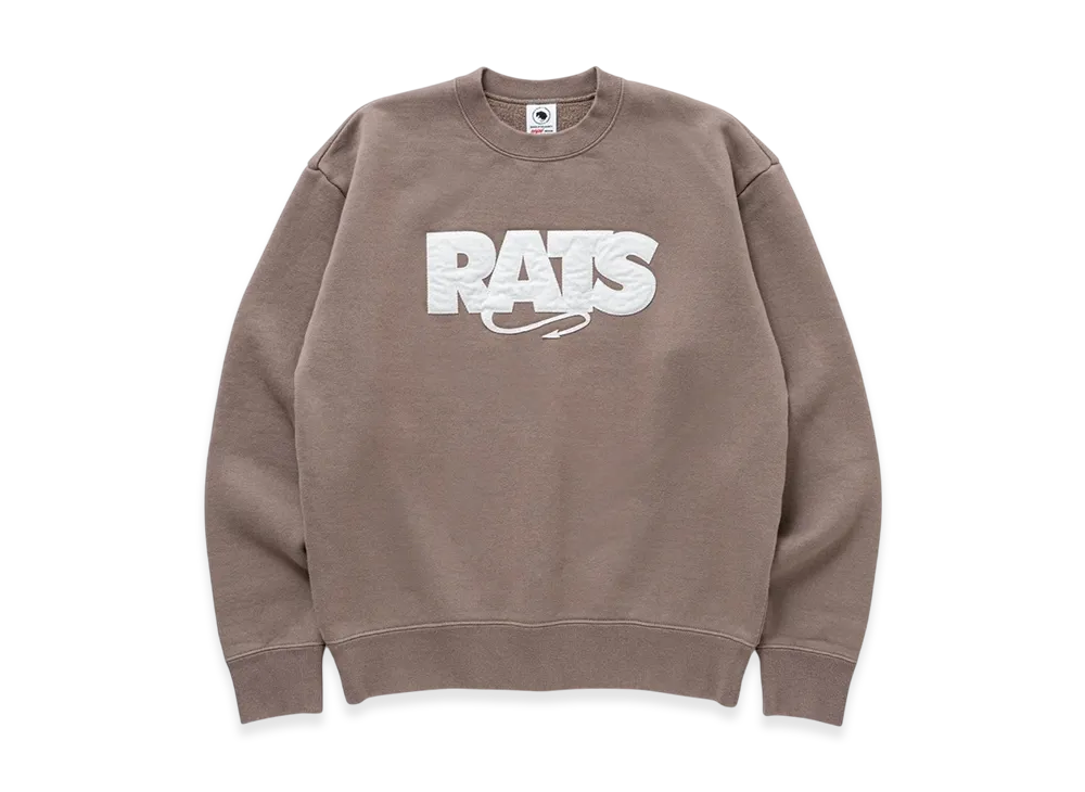 RATS Box Logo Crew Neck Sweat "Khaki"