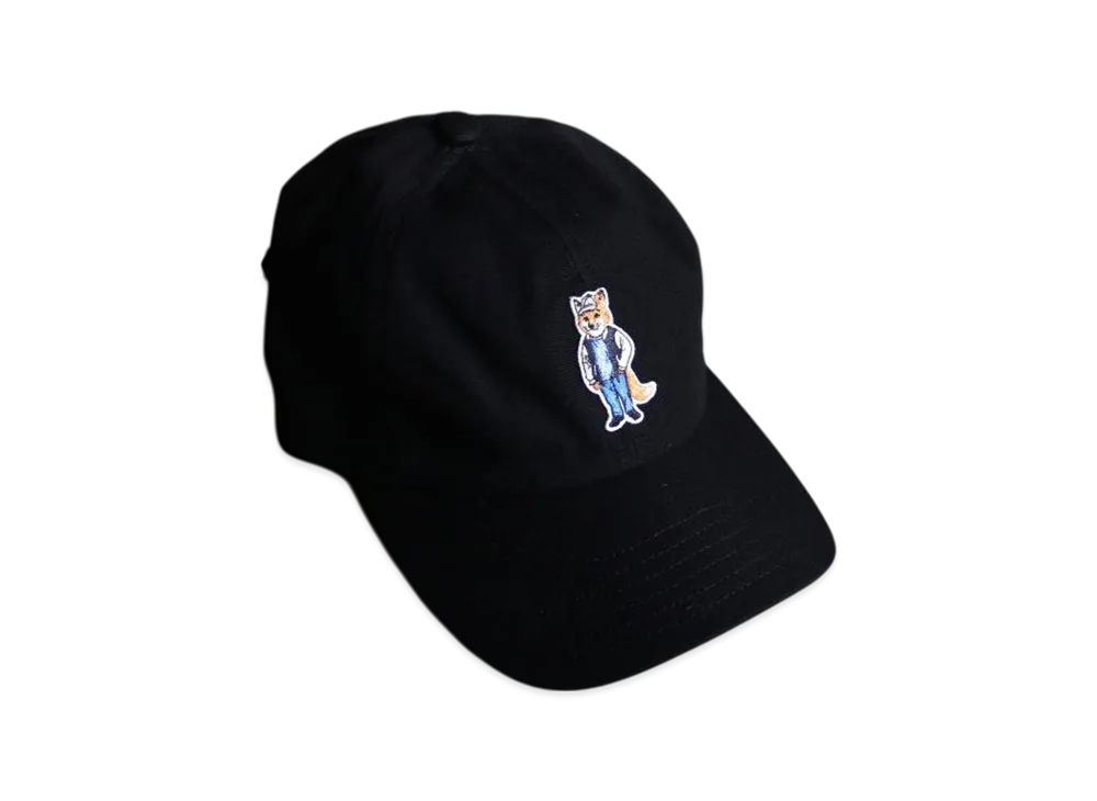 Maison Kitsune Dressed Fox Cap "Black"