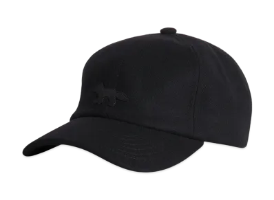 Maison Kitsune Profile Fox Wool Cap "Black"